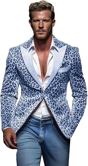 Pink Leopard Print Velvet Blazer, Single Button Formal Party Jacket, Animal Pattern Design