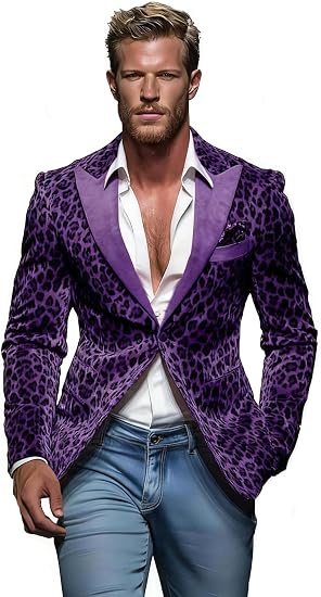Pink Leopard Print Velvet Blazer, Single Button Formal Party Jacket, Animal Pattern Design