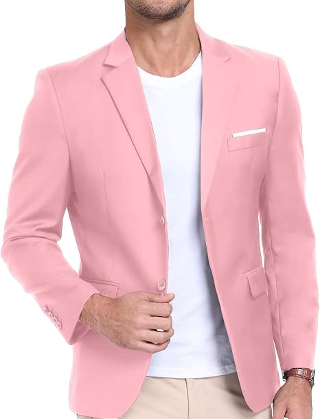 Mens Suit Jacket Slim Fit Blazer for Men Business Casual Sport Coat | Classic Fit, 2 Button Long Sleeve, Formal Prom Homecoming Party Suit Jackets for Wedding, Daily Casual Sport Coats for Men