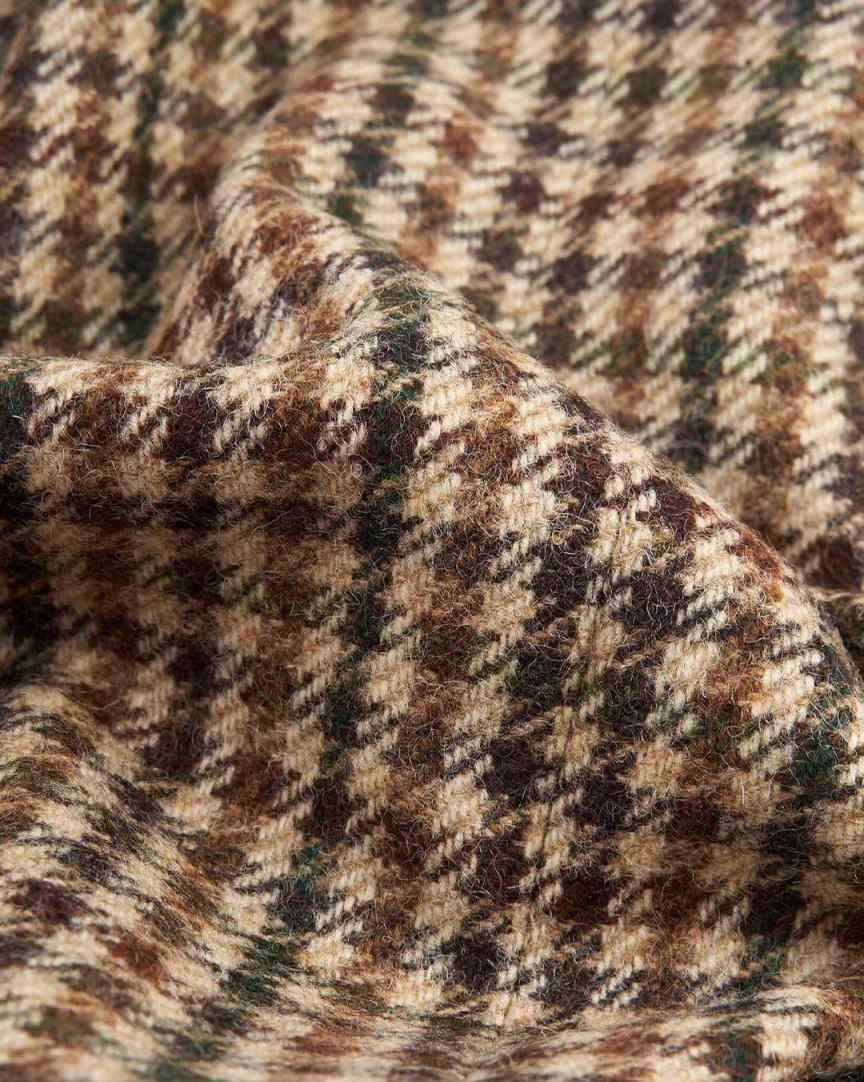 Men's Houndstooth Sports Blazer Tweed Norfolk Jacket Slim Casual Single Breasted Jackets Vintage British Groom Coat