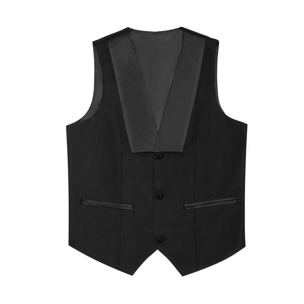 Men's 3-Piece Black Textured Tuxedo Suit, Shawl Lapel Gold & Black Round Beads Embroidery Matching Waistcoat & Satin Stripe Trousers