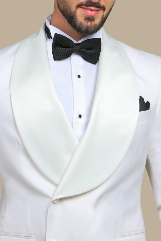 Men's Luxury Rhinestone Embellishments Tuxedo Blazer Shawl Lapel Double Breasted Prom Banquet Party Formal