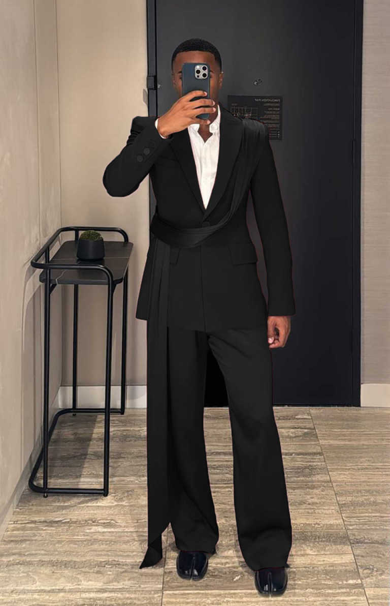Burgundy New Men's Suit 2-piece Wedding Groom Tuxedo Fashion Blazer Pants High-end Party XS-5XL Custom Outfit