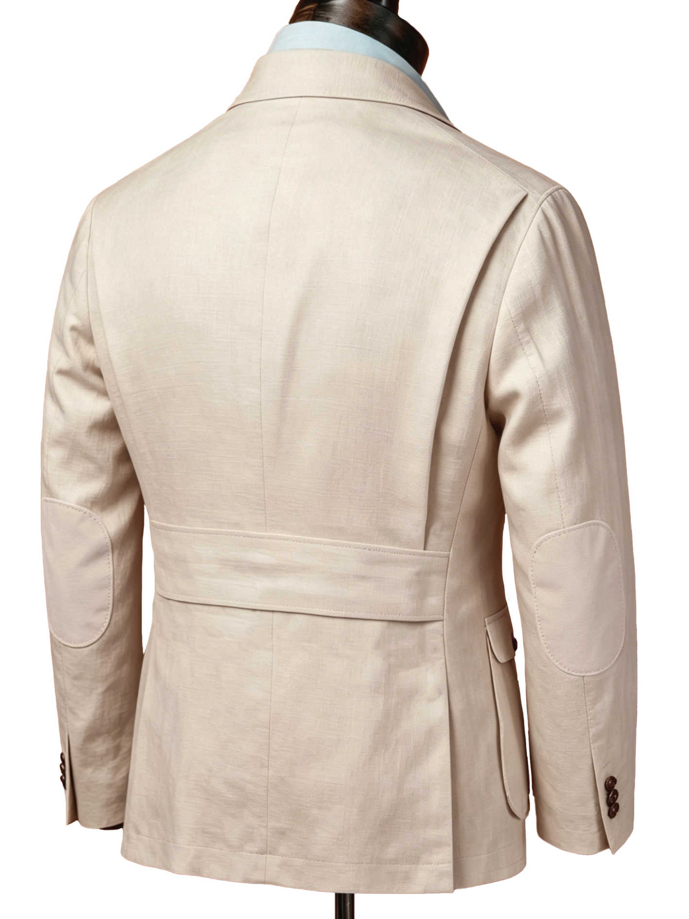 Men's 2 Colors Linen Safari Blazer, Multi Patch Pockets Notch Lapel Breathable Summer Casual Sport Coat