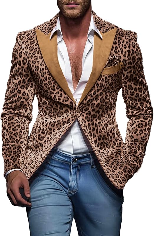 Pink Leopard Print Velvet Blazer, Single Button Formal Party Jacket, Animal Pattern Design