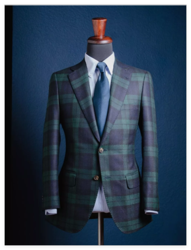 Men's Vintage Plaid Wool 3 Piece Suit, Tweed Blazer Vest Pants Wedding Formal Suit
