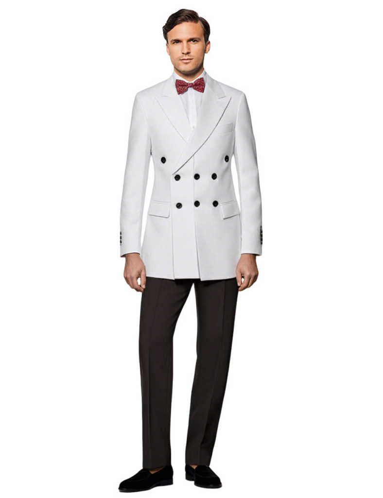Men's Blazer Business Peak Lapel Suit Jacket Homecoming Speech Christmas