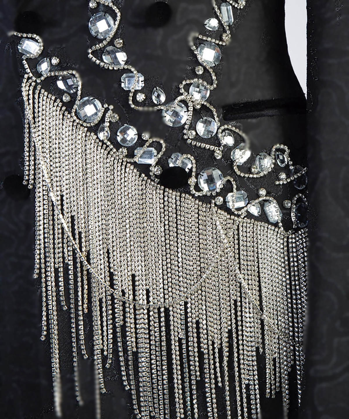 Men's Tuxedo Suits with Rhinestone Shiny Double Breasted Blazer Prom Slim Jacket Pants Set for Wedding,Party,Dinner